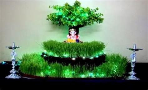 Eco friendly Decorations Ideas | Eco friendly decor, Ganpati decoration ...