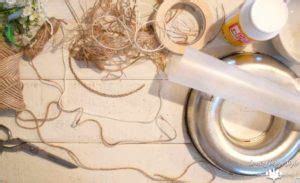 Making a wreath of twine - Country Design Style