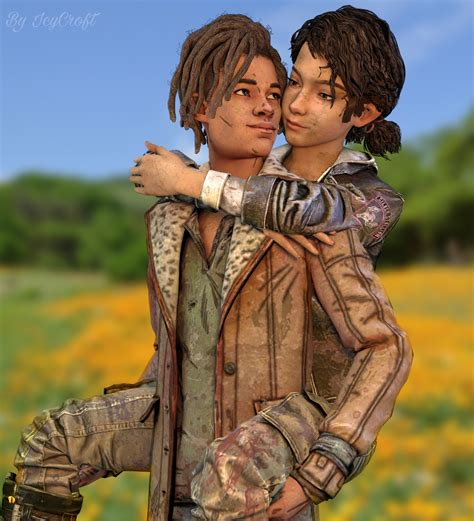 TWDG -Louis and Clementine by ICYCROFT on DeviantArt