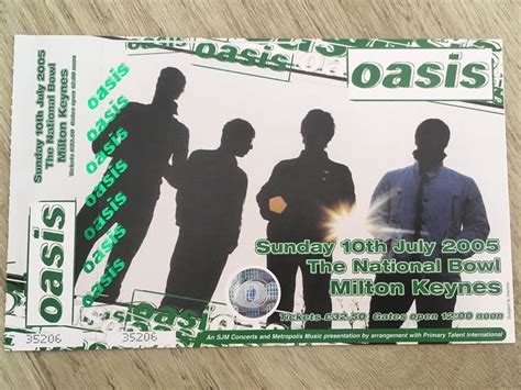 Oasis - VIP 🇬🇧さんはInstagramを利用しています:「Oasis - UNUSED Ticket From The ...