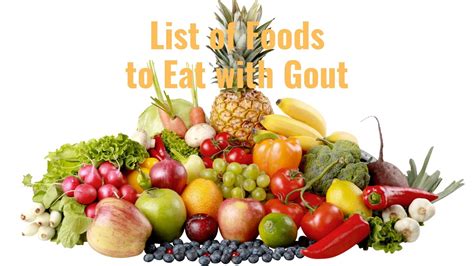 Foods To Avoid With Gout Chart | Labb by AG