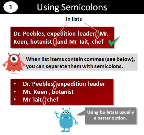 Using Semicolons (Grammar and Punctuation)