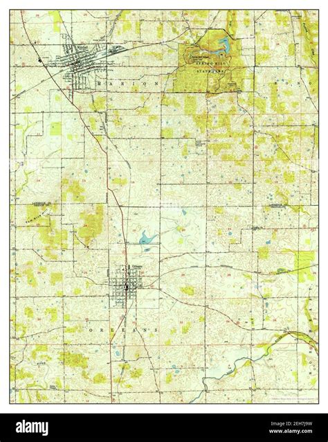 Mitchell, Indiana, map 1950, 1:24000, United States of America by ...