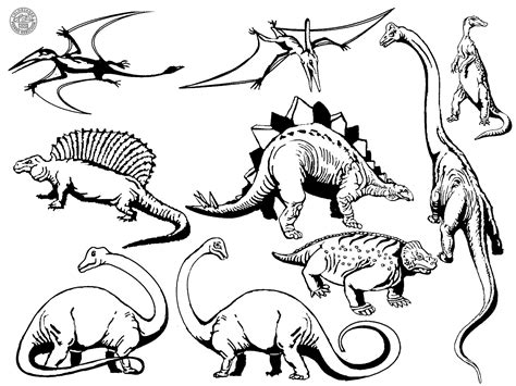 COLORIAGES POUR TOUS: LES DINOSAURES