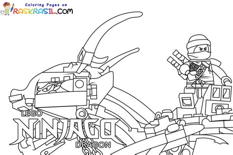 Ninjago Fire Dragon Coloring Pages