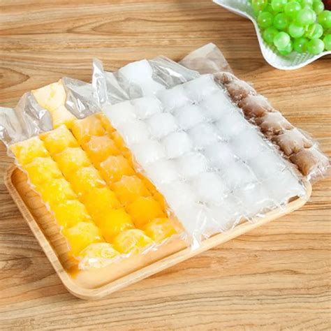 10PCS / Creative Disposable Ice Packs Frozen Ice Mold Food Grade PE ...