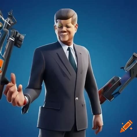 Fortnite skin of jfk available for purchase on Craiyon