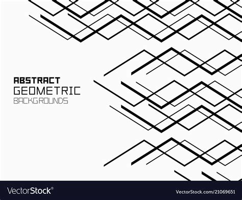 Abstract geometric background with lines Vector Image