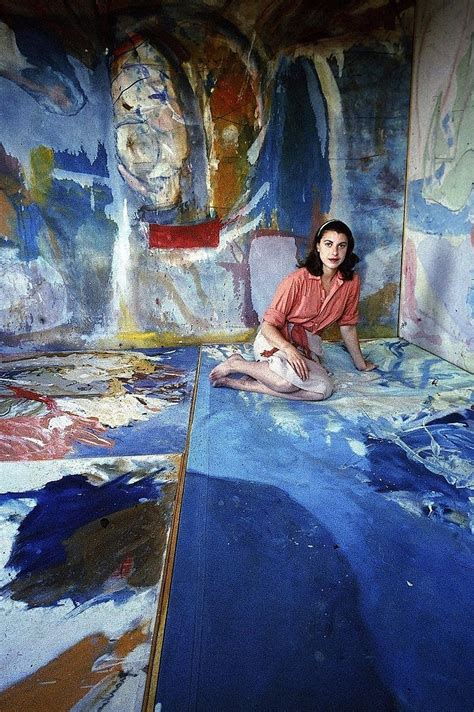 Helen Frankenthaler in her studio : r/ArtHistory