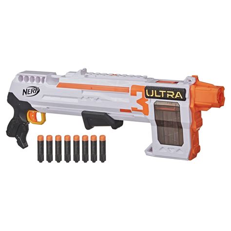 Nerf Ultra Three Blaster - Pump-Action with 8-Dart Clip and Ultra Darts ...