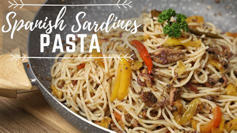 Easy Spanish Sardines Pasta Recipe - YouTube