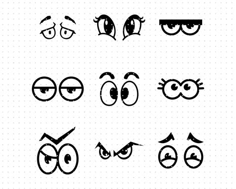 Cartoon Eyes Svg Cartoon Eyes Clipart Cartoon Eyelashes Png - Etsy Canada