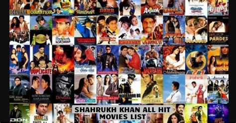 Shahrukh Khan Movies List 1992 - 2023. — citiMuzik