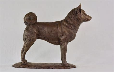 Bronze Standing Shiba Inu Sculpture | Dog Statue | Dog Ornament