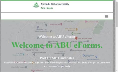 ABU Zaria Student Portal | portal.abu.edu.ng- How to Login