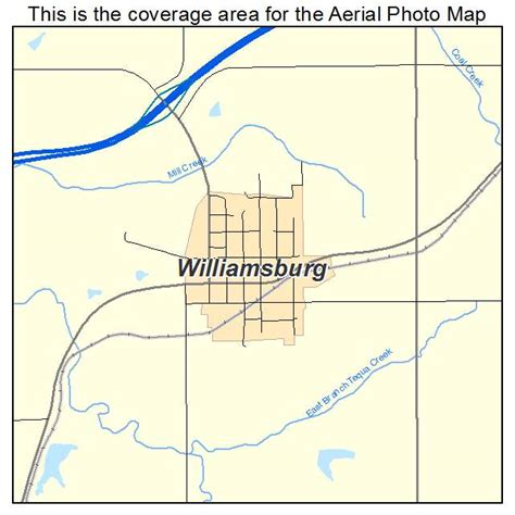 Aerial Photography Map of Williamsburg, KS Kansas