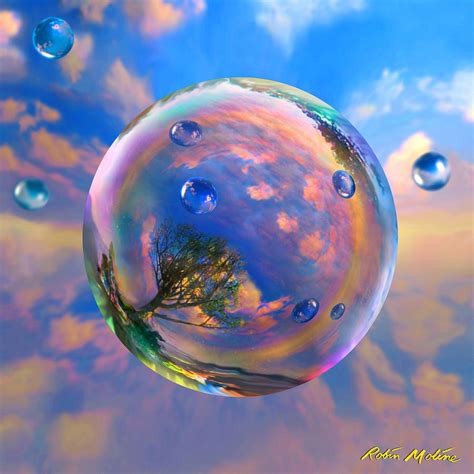 Dream Bubble Painting by Robin Moline