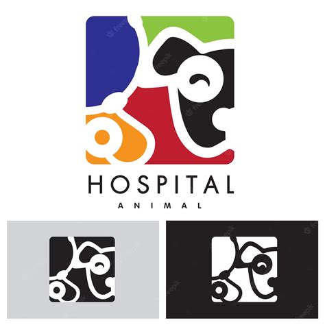 Premium Vector | Animal hospital logo