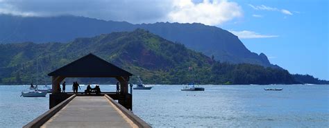 Hanalei Bay and Pier, Kauai, Hawaii