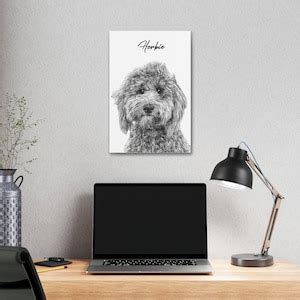 Custom Dog Sketch From Photo Personalized Pet Portrait DIGITAL DOWNLOAD ...