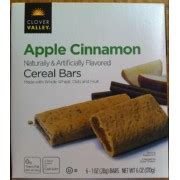 Clover Valley Apple Cinnamon Cereal Bars: Calories, Nutrition Analysis ...