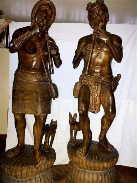 Vintage narra wood Ifugao sculptures (package), Hobbies & Toys ...