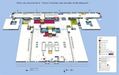 -Charles-de-Gaulle terminal 3 - Mapa-Charles-de-Gaulle terminal 3 (Île ...