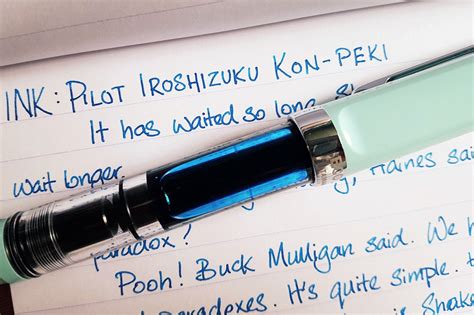 Pilot Iroshizuku Kon-Peki on Clairefontaine Triomphe – Inkcredible Colours