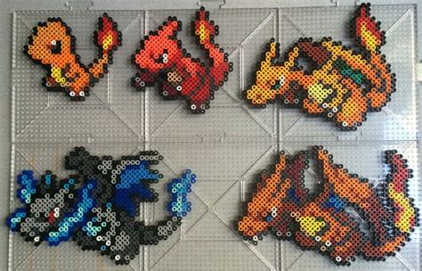 #004-#006 Charmander Family Perlers