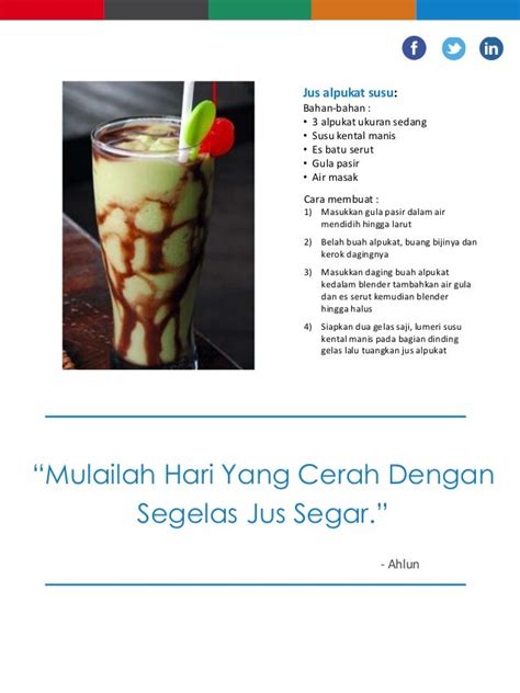 Resep Jus alpukat Susu