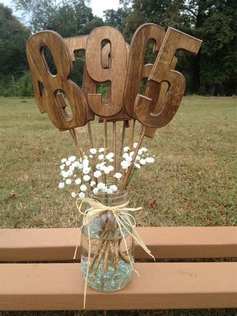 Rustic Wedding Table Numbers Set Includes by CountryBarnBabe