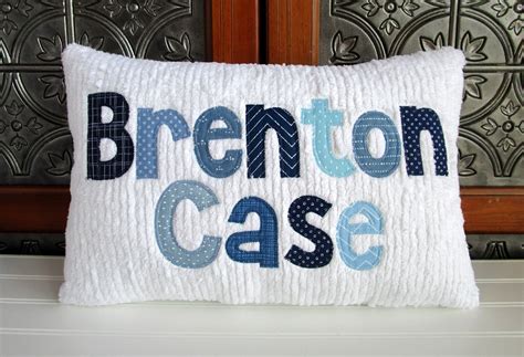 Personalized Name Pillow for Baby Boy Toddler Name Pillow | Etsy