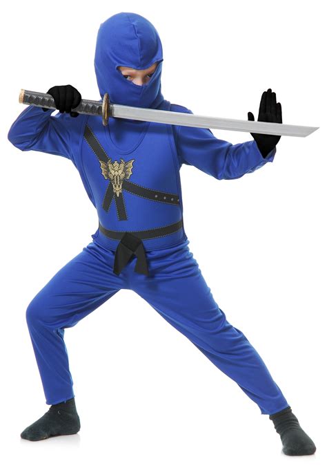 Child Blue Ninja Master Costume