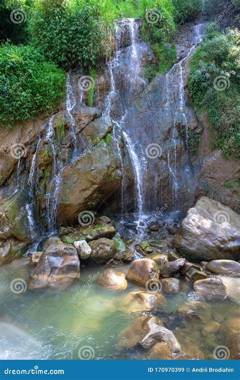 Silver Waterfall at Cat Cat Village in Sapa Sapa Vietnam Indochina Asia ...