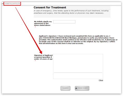 How can I insert a signature line in a form?