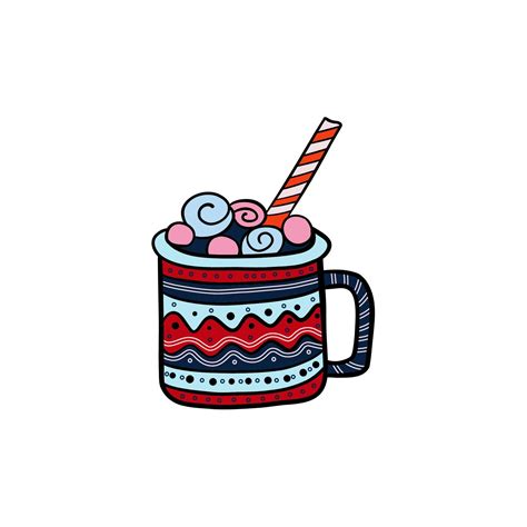 Christmas tea and cup 15581166 Vector Art at Vecteezy