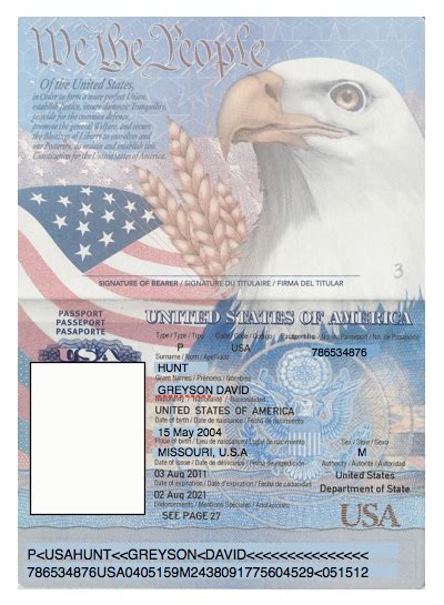 Us Passport Photo Template | Template Business