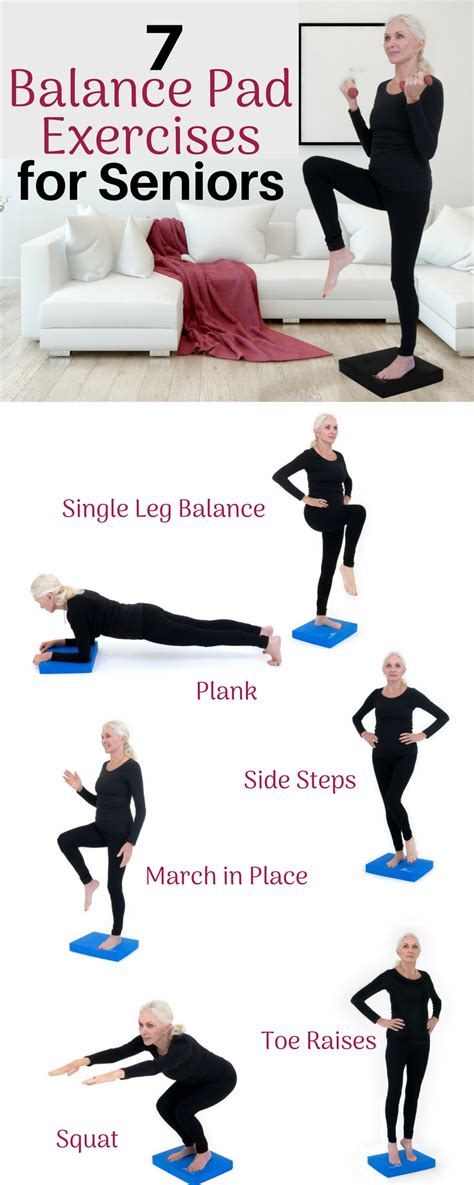 Printable Balance Exercises For Seniors Handout