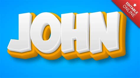 John | Text Effect Generator