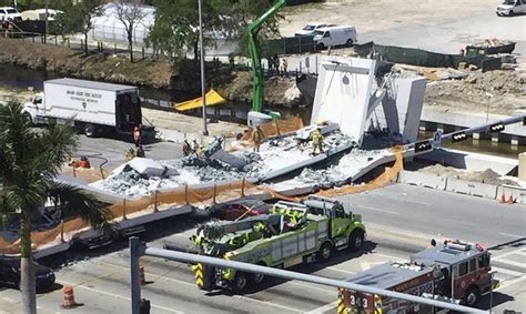 Pedestrian Bridge Collapse at Florida International University Causes ...