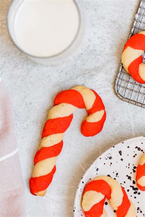 Candy Cane Cookies Recipe | Easy Peppermint Christmas Cookies