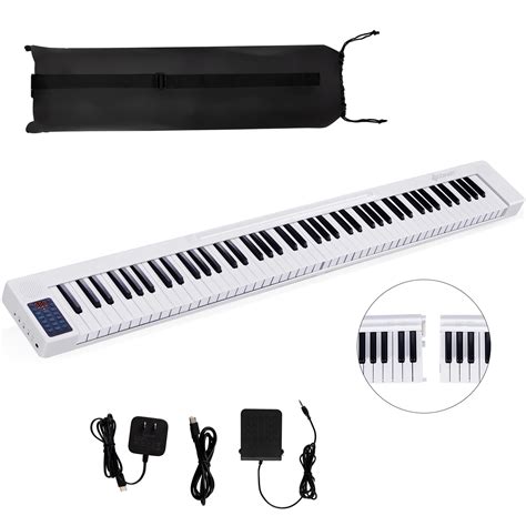 NikoMaku Portable Piano Keyboard 88 Key Electric Keyboard Piano ...