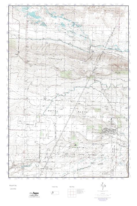 MyTopo Royal City, Washington USGS Quad Topo Map