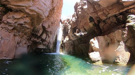 Cibecue Falls: Hiking to the falls and diving to see what i could find ...