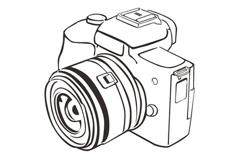 Technology - Camera Line Art 22034669 PNG