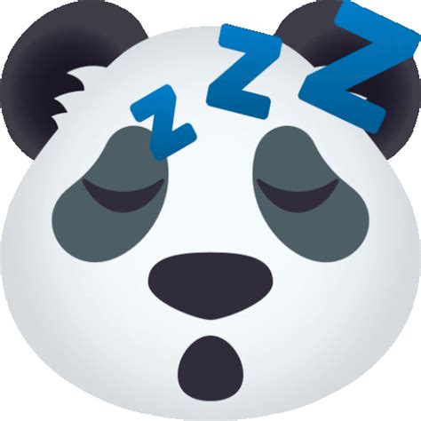 Sleeping Panda Sticker - Sleeping Panda Joypixels - Discover & Share GIFs