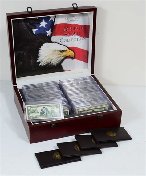 Sold at Auction: BOXED SET "50 STATE TWO DOLLAR BILL COLLECTION"