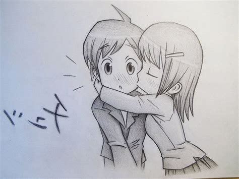 Anime Girl And Boy Drawing