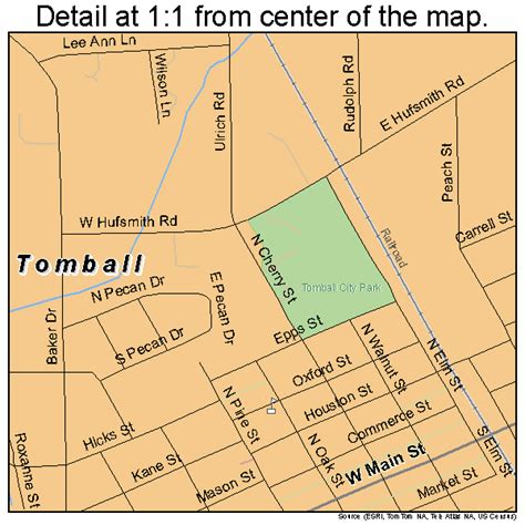 Tomball Texas Street Map 4873316