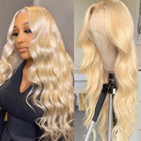 Frontal Wigs For Women Glueless Heat Blond-Lace Front-22inches | Blonde ...